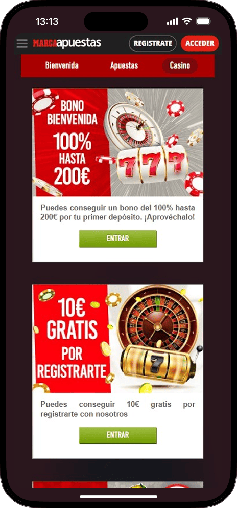 MarcaApuestas Casino Promos